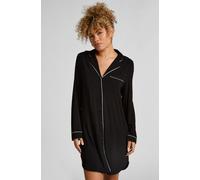 Hunkemöller Robe-chemise à manches longues en jersey Essential Noir S