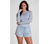 Hunkemöller Satin Shorts Ayla Bleu L