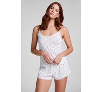 Hunkemöller Short de pyjama Pointelle Blanc L