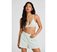 Hunkemöller Short de Pyjama Seersucker Vert M