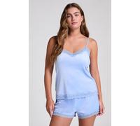 Hunkemöller Short en velours à dentelle Bleu S