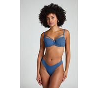 Hunkemöller Slip de Bikini Échancrés Scallop Bleu 2XL