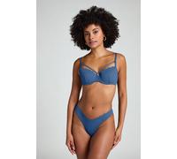 Hunkemöller Slip de Bikini Échancrés Scallop Bleu 3XL