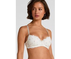 Hunkemöller Soutien-gorge à armatures préformé Marine Blanc 95D