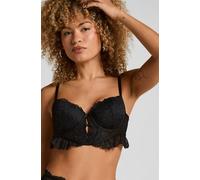 Hunkemöller Soutien-gorge à armatures rembourré longline Posie Noir 90C
