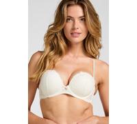Hunkemöller Soutien-gorge maximiseur préformé sans bretelles Marine Blanc 95B