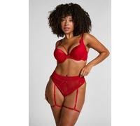Hunkemöller String avec porte-jarretelles Withney Rouge M