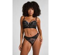 Hunkemöller String jambe haute Lou Noir M