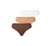 Hunkemöller String nude / chocolat / blanc, Taille M