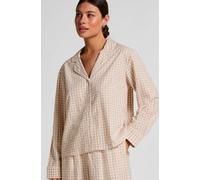 Hunkemöller Veste de Pyjama Dobby en Coton Tissé Beige S