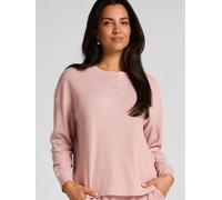 Hunkemoller Hunkemoller Pink Waffle Henley Top