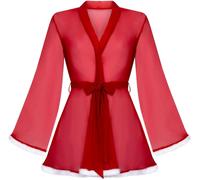 Hunkemoller Hunkemoller Red Santa Mesh Kimono Red M-L