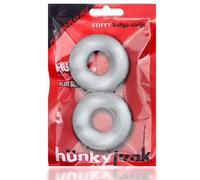 Hunkyjunk Stiffy Lot de 2 anneaux à cockrings Transparent