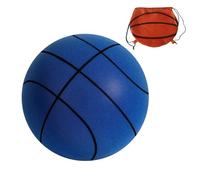hunpre Silent Basketball 2024 Nouveau ballon de basketball léger en mousse à faible bruit Ballon d'entraînement d'intérieur pour enfants activités intérieures (18 cm, bleu foncé)