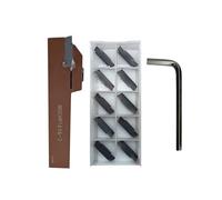 Hunricho MGEHR1616-3 Porte-outil de découpe de haute qualité avec 10 plaques de coupe réversibles MGMN300 pour acier (MGEHR1616-3+ MGMN300)