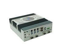 HUNSN Din Rail Industrial PC, Embedded Computer, I5 10500T, IX14a, TPM2.0, 3 x LAN, 6 x COM, DP, HDMI, 12-24V Phoenix, Support Watchdog, PXE, WOL, Barebone, NO RAM, NO Storage, NO System