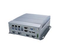 HUNSN Fanless Industrial Computer, IPC, Mini PC, I5 6500T, Windows 11/ Linux Ubuntu, IX05, Intel Q170, VGA, DP, HDMI, 6 x COM, 3 x LAN, DC Phoenix, 9 to 36V, 2 x SIM Slot, 16G RAM, 128G SSD, 1TB HDD