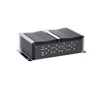 HUNSN Fanless Industrial Computer, IPC, Mini PC, Windows 11 / Linux Ubuntu, I7 1355U, IM11, 8 x COM, PS/2, 4 x USB3.0, 4 x USB2.0, GPIO, 3 x LAN, 2 x HDMI, DP, 0 RAM, 0 Storage, Barebone No System