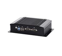 HUNSN Fanless Industrial Computer, IPC, Mini PC, Windows 11 / Linux Ubuntu, Intel N-95, IM12, AC WiFi, BT, 2 x USB2.0, 2 x USB3.0, 2 x COM, 2 x LAN, DP, 2 x HDMI, 0 RAM, 0 Storage, Barebone No System