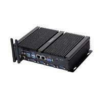 HUNSN Fanless Industrial PC, Mini Computer, Intel Core I5 3317U, Windows XP / 11 Or Linux Ubuntu, IM02, VGA, HDMI, 2 x LAN, 4 x COM, 4 x USB2.0, 4 x USB3.0, 8G RAM, 512G SSD