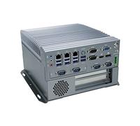 HUNSN Fanless Industrial PC, Mini Computer, IPC, I3 6100T, Windows 11/ Linux Ubuntu, IX04, VGA, DP, HDMI, 6 x COM, 3 x LAN, PCIE X16 Slot, PCI Slot, DC Phoenix, 9 to 36V, 16G RAM, 256G SSD, 1TB HDD
