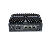 HUNSN Fanless Micro Firewall Appliance, Mini PC, PFSense, Mikrotik, OPNsense, VPN, Router PC, I7 1255U, RX16, 3 x 2.5GbE LAN, 3 x HDMI, 2 x COM, SIM Slot, TPM2.0, 32G RAM, 128G SSD