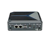 HUNSN Fanless Mini PC, Desktop Computer, HTPC, Kodi Nano Box, Windows 11 Or Linux Ubuntu, Intel N100, BX11, WiFi6, BT 5.2, TPM, 2 x COM, 2 x LAN, SIM Slot, 2 x HDMI, Vesa Mount, 16G RAM, 512G SSD