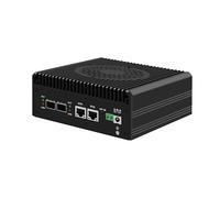 HUNSN Firewall Appliance, Mini PC, PFSense, Mikrotik, OPNsense, VPN, Router PC, I3 N305, RJ63, 2 x 226-V LAN, 2 x SFP+, 2 x HDMI, TF, Type-C, Phoenix Terminal, 16G RAM, 512G SSD