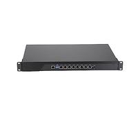 HUNSN Firewall, VPN, 19 inch 1U Rackmount Network Appliance, Mikrotik, pFsense, Untangle, OPNsense, Core I3 4160, RS44, AES-NI, 8 x LAN, Console, VGA, 16G RAM, 256G SSD