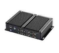 HUNSN Industrial Computer, Fanless Mini PC, Windows 11 / Linux Ubuntu, I5 8250U 8259U 8260U 8350U 8265U, IM07, GPIO, Watchdog, WOL, SIM Slot, 2 x LAN, 6 x COM, 8G DDR4 RAM, 512G SSD