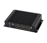 HUNSN Industrial PC, Fanless Mini Computer, Windows 11 / Linux Ubuntu, WOL, Watchdog, I7 10510U 10610U 10710U 10810U, IM06, 2 x LAN, GPIO, 6 x COM RS232 422 485, 32G RAM, 256G SSD