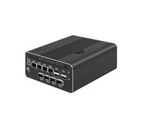 HUNSN Micro Firewall Appliance 10GbE, Mini PC, PFSense, Mikrotik, OPNsense, VPN, Router PC, Ultra 7 Processor 155H, RJ69, 4 x 2.5GbE LAN, 4 x SFP+ X710, Type-C, 32G RAM, 1TB SSD