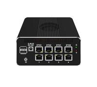 HUNSN Micro Firewall Appliance, Mini PC, PFSense, Mikrotik, OPNsense, VPN, Router PC, I3 N305, RJ51, 8 x 2.5GbE I226-V, Type-C, SIM Slot, TF Slot, DP, HDMI, 5 x USB2.0, USB3.0, 32G RAM, 512G SSD