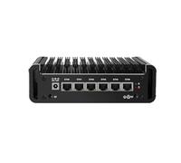 HUNSN Micro Firewall Appliance, Mini PC, PFSense, Mikrotik, OPNsense, VPN, Router PC, Intel Alder Lake-N 12th Gen N100, RJ47, 6 x 2.5GbE I226-V LAN, HDMI, 32G DDR5 RAM, 128G SSD