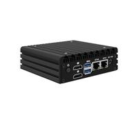 HUNSN Micro Firewall Appliance, Mini PC, PFSense, Mikrotik, OPNsense, VPN, Router PC, Intel Core I3 N305, RJ56, AES-NI, 2 x 226-V 2.5GbE LAN, 2 x HDMI2.0, 2 x USB3.2, 4 x USB2.0, 16G RAM, 128G SSD