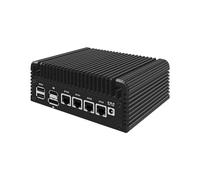 HUNSN Micro Firewall Appliance, Mini PC, PFSense, Mikrotik, OPNsense, VPN, Router PC, Intel Twin Lake Core 3 N355, RJ35, GPIO, HDMI, DP, 4 x 2.5GbE LAN, 8 x USB, 32G DDR5 RAM, 512G SSD