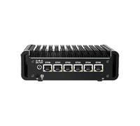 HUNSN Micro Firewall Appliance, Mini PC, PFSense, Mikrotik, OPNsense, VPN, Router PC, J6413, RJ14, AES-NI, 6 x Intel 2.5GbE I226-V, Console, HDMI, DP, SIM Slot, 8G RAM, 512G SSD
