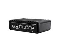 HUNSN Micro Firewall Appliance, Mini PC, PFSense, Mikrotik, OPNsense, VPN, Router PC, Twin Lake 13th Gen N150, RJ36, GPIO, HDMI, DP, 4 x 2.5GbE LAN, 8 x USB, 8G DDR5 RAM, 128G SSD