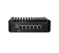 HUNSN Micro Firewall Appliance, Mini PC, PFSense, Mikrotik, OPNsense, VPN, Router PC, Twin Lake 13th Gen N150, RJ47, 6 x 2.5GbE I226-V, 2 x HDMI2.1, TF, Type-C, 8G DDR5 RAM, 128G SSD