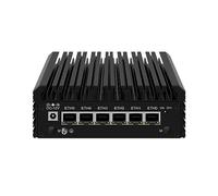 HUNSN Micro Firewall Appliance, Mini PC, PFSense, Mikrotik, OPNsense, VPN, Router PC, Twin Lake 13th Gen N150, RJ45, 6 x 2.5GbE I226-V, 2 x HDMI2.1, TF, Type-C, 8G DDR5 RAM, 128G SSD