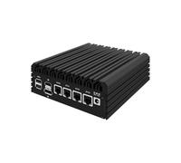 HUNSN Micro Firewall Appliance, Mini PC, PFSense, Mikrotik, OPNsense, VPN, Router PC, Twin Lake 13th Gen N150, RJ34, GPIO, TF Slot, HDMI, DP, 4 x 2.5GbE LAN, 32G DDR5 RAM, 128G SSD