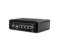 HUNSN Micro Firewall Appliance, Mini PC, PFSense, Mikrotik, OPNsense, VPN, Router PC, Twin Lake 13th Gen N150, RJ36, GPIO, HDMI, DP, 4 x 2.5GbE LAN, 8 x USB, 8G DDR5 RAM, 256G SSD