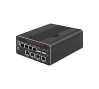 HUNSN Micro Firewall Appliance, Mini PC, PFSense, Mikrotik, OPNsense, VPN, Router PC, Ultra 5 Processor 125H, RJ69, 8 x 2.5GbE I226-V, Type-C USB4, TF, DP, HDMI, 16G RAM, 512G SSD