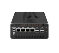 HUNSN Micro Firewall Appliance, Mini PC, PFSense, Mikrotik, OPNsense, VPN, Router PC, Ultra 7 Processor 155H, RJ69, 4 x 2.5GbE I226-V, Type-C USB4, TF, DP, HDMI, 8G RAM, 128G SSD
