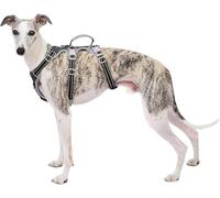 Huntboo Harnais réfléchissant, respirant et durable pour grands chiens, harnais anti-fuite et pour artistes d'évasion avec poignée rembourrée, réglable