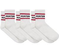 Hunter 3 Pack Ankle Socks Unisex Blanc/Rouge 9-12 Unisex