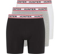 Hunter Hunter 3 Pack Boxer Briefs Mens Grey/Bright Whi 2X Large Male