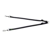 HUNTER 35834 Attache Double réglable pour Laisse en Nylon Noir 40-63 cm x 20 mm