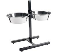 Hunter 91344 Basic Barre avec 2 Ecuelles en Acier Jouet pour Chien