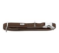 HUNTER Amalfi Collier pour Chien ALU-Strong - Couleur : Chocolat - Cuir synthétique Aspect Nappa - Végétalien - Réglable en continu - avec Fermeture à Fermoir en Aluminium - Fabriqué en Allemagne